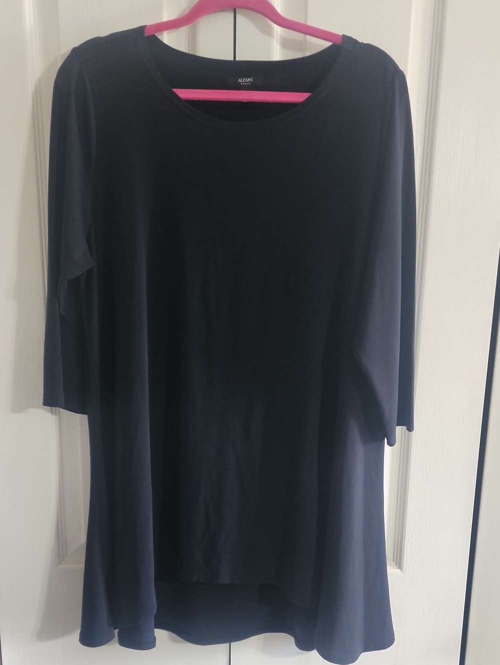 Alfani Navy Long Sleeve Swing Tunic